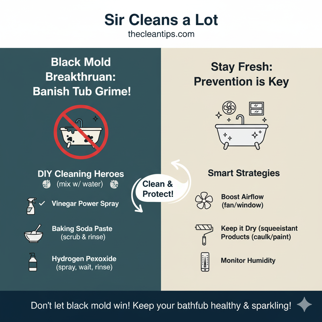Effective methods for removing black mold from your bathtub