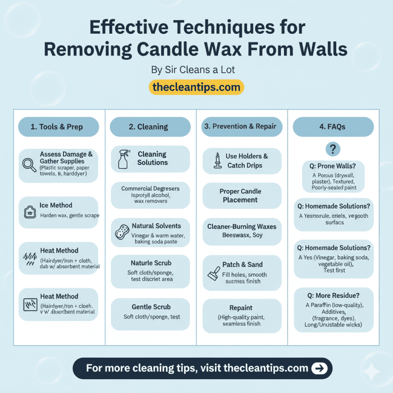 Effective techniques for removing candle wax from walls