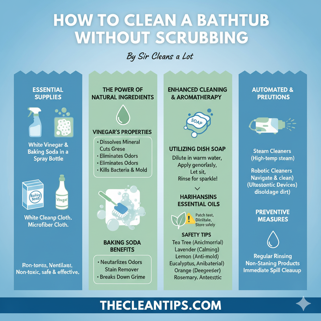How to Clean a Bathtub Without Scrubbing