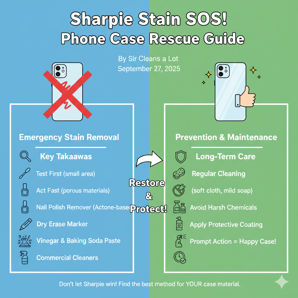 Tips for removing sharpie from a phone case