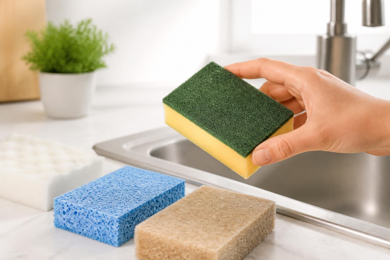 Illustration for: Which sponge fits your cleaning routine?