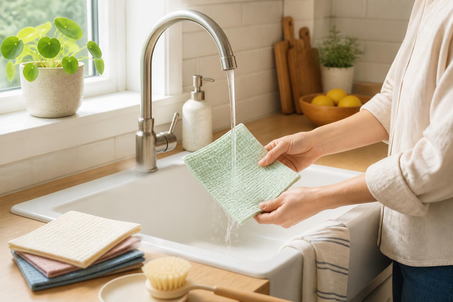 Featured image for article: How to Use a Swedish Dishcloth: Complete Beginner's Guide