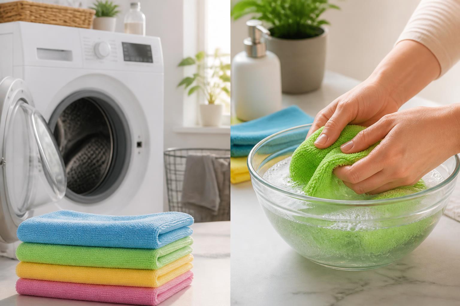 Featured image for article: How to Wash Microfiber Cloths: Machine vs Hand Washing Guide