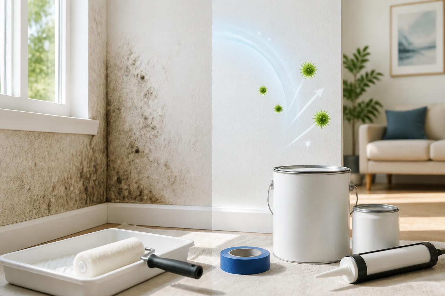 Featured image for article: Mold-Resistant Paint, Primer, and Sealants: Do They Really Work?