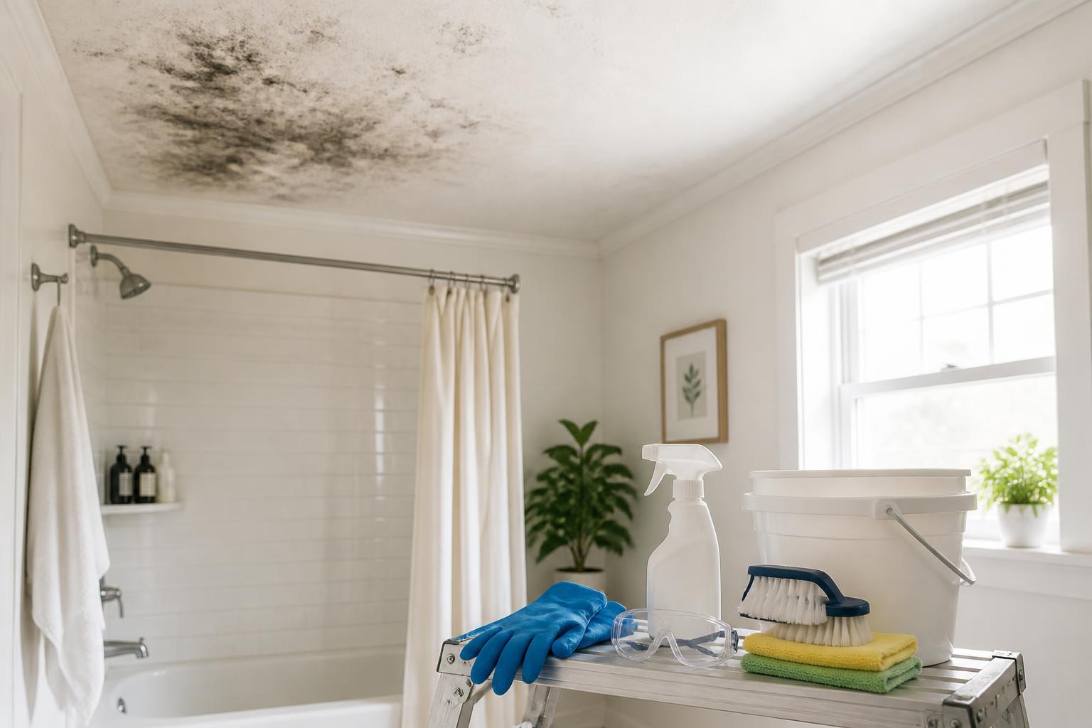 Featured image for article: How to Remove Mildew from Bathroom Ceilings Permanently