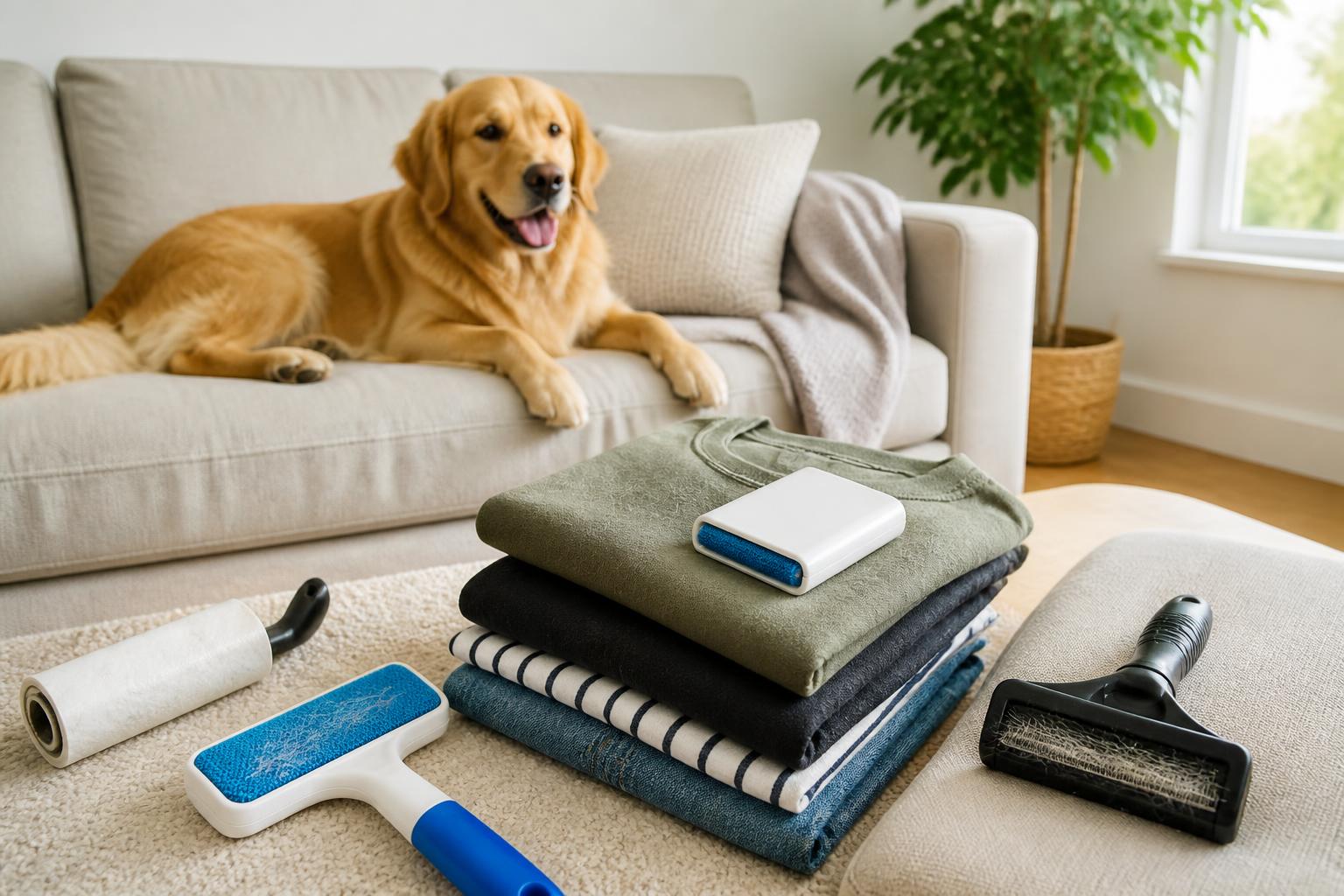 Featured image for article: How to Remove Pet Hair from Furniture, Clothes, and Carpets