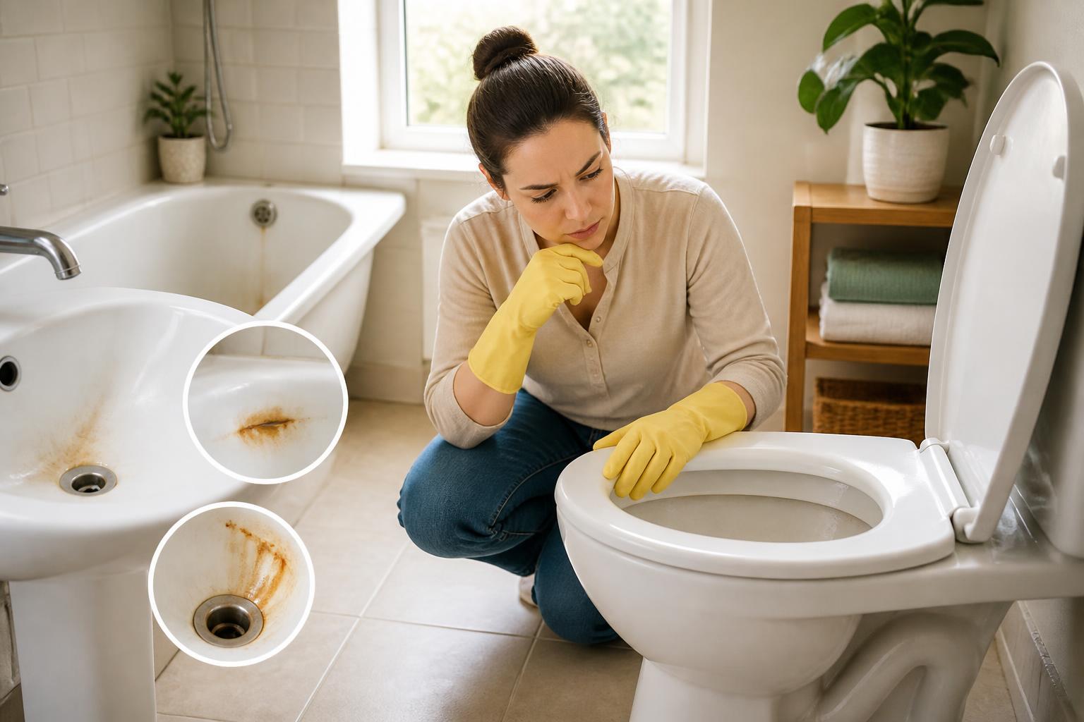 Featured image for article: How to Remove Rust Stains from Toilet Bowls, Sinks, and Bathtubs