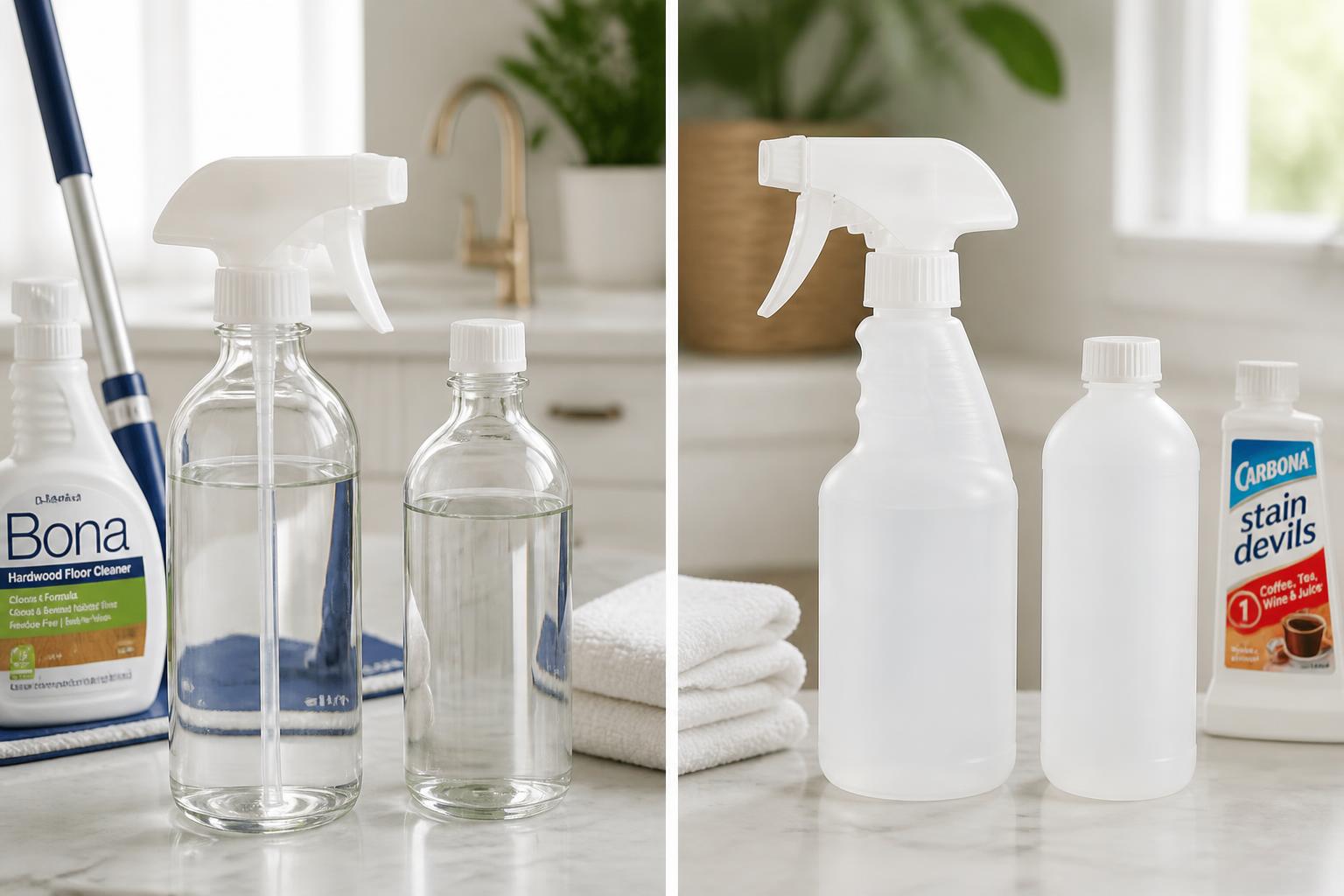 Illustration for: Glass vs. Plastic: Which Is Actually Better for DIY Cleaners?