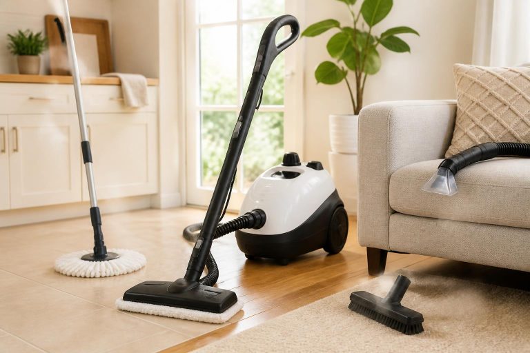 Featured image for article: Best Steam Cleaners for Floors, Grout, and Upholstery