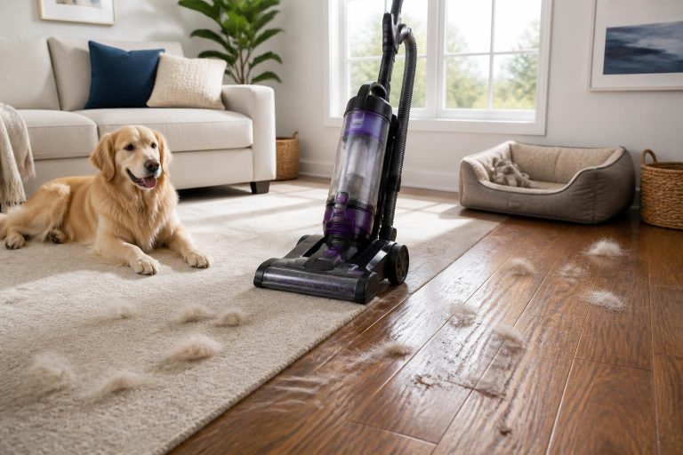 Featured image for article: Best Vacuum Cleaners for Pet Hair: Tested on Carpet and Hardwood
