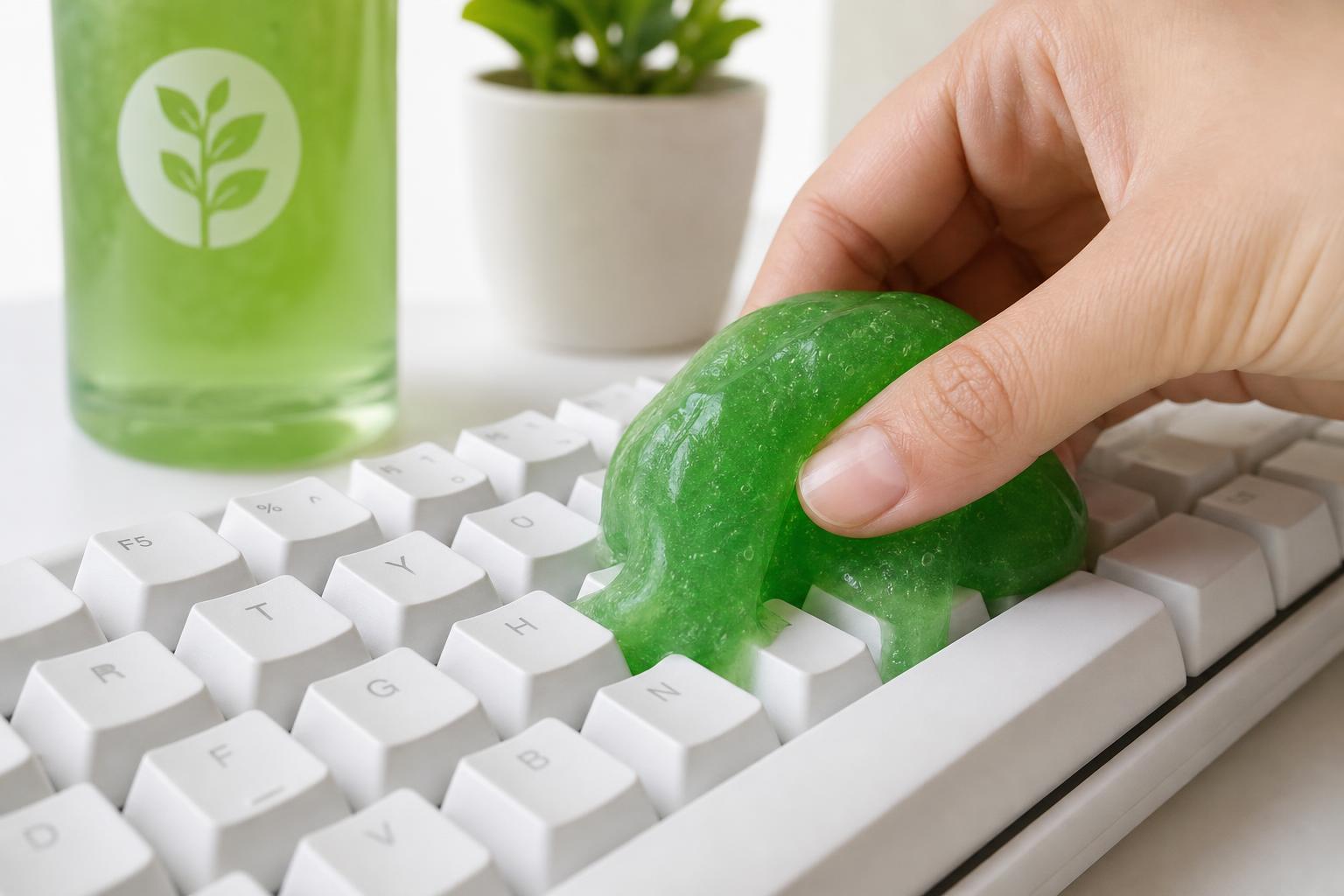 Illustration for: Method 4: The Keyboard Cleaning Gel (For Hard-to-Reach Gaps)
