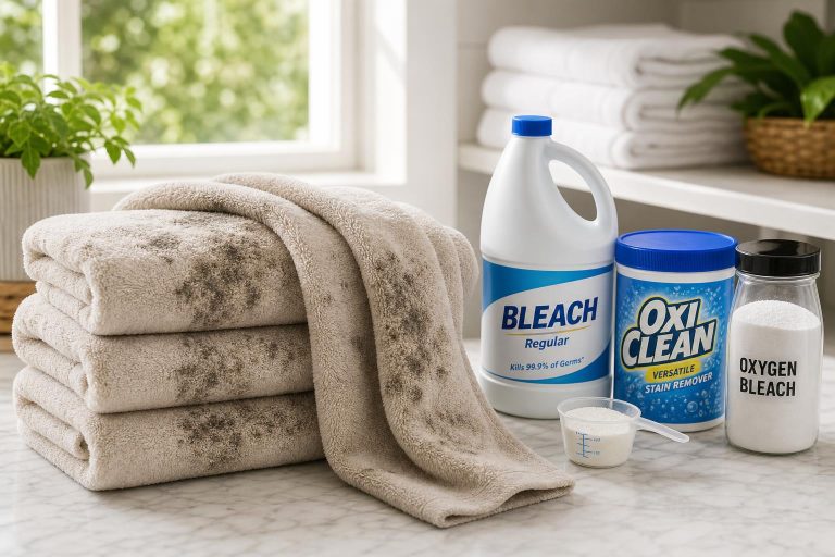 Featured image for article: How to Remove Mold From Towels: 4 Ways That Kill Spores for Good